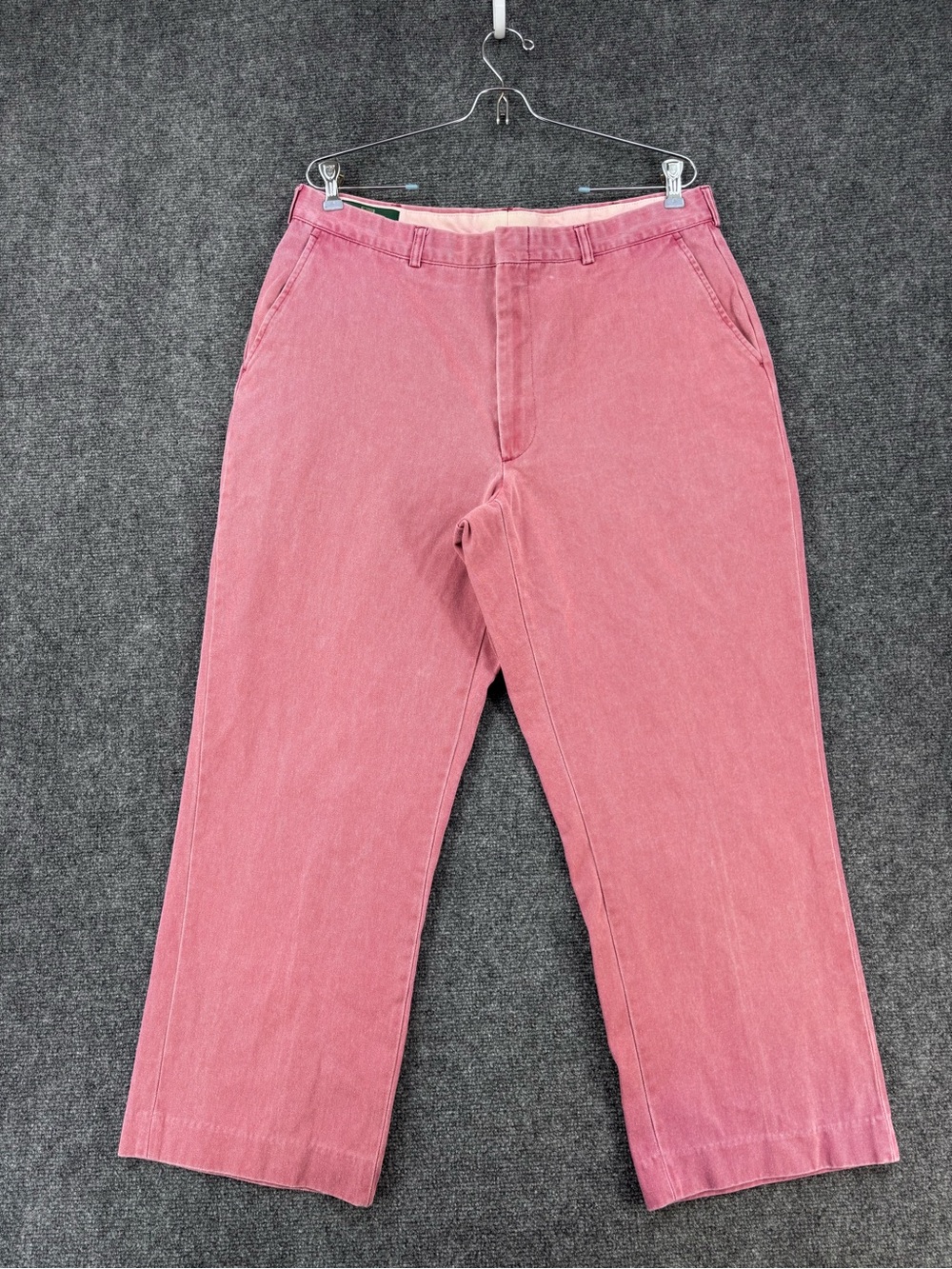 Orvis Coastal Salmon Pink Chino Pants Men’s 34X26* Preppy Casual Flat Front